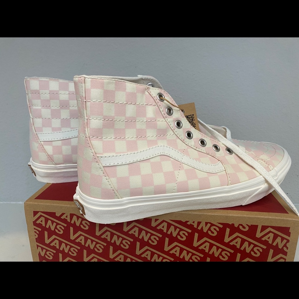 Vans womens Eco Theory Sk8-Hi Tapered Hi-Top Trainers